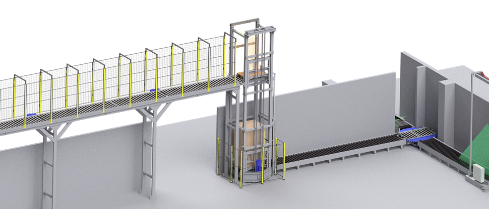 Lift system conveyor