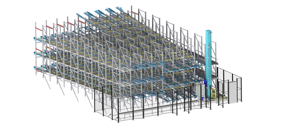Mellemlager rullebane system