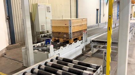 Transfer car pallet transportation system