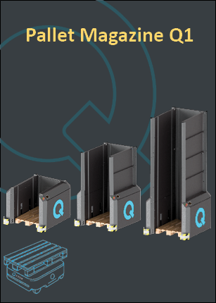 Q1 pallet magazine pallet dispenser