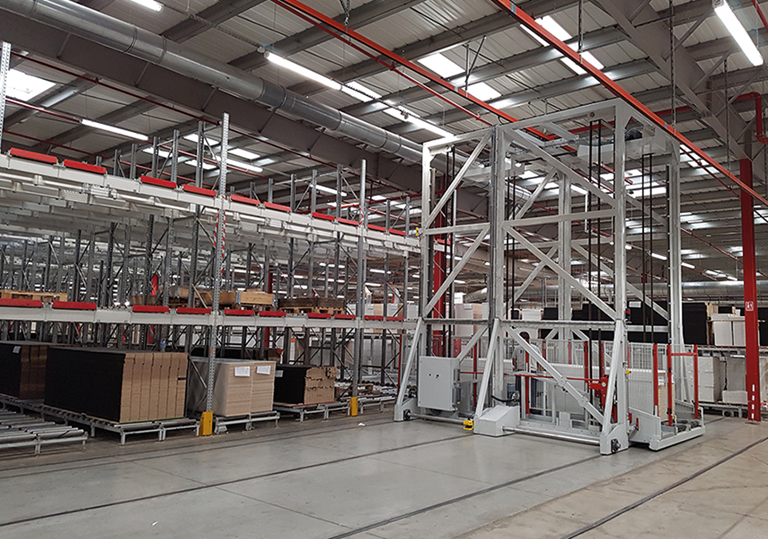 Wood industry huge pallet storage